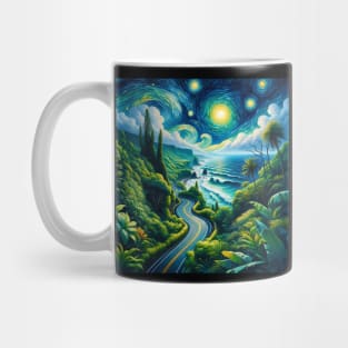 Road To Hana Maui Starry Night - Beautiful Iconic Places Mug